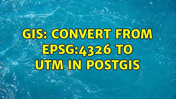 GIS: Convert from EPSG:4326 to UTM in PostGIS