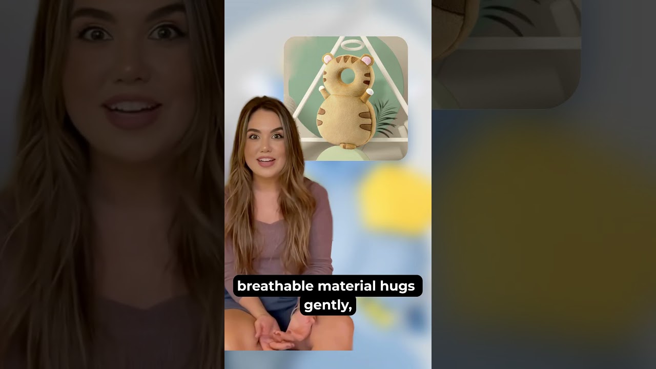 Baby Head Protector Backpack, Cute Animal Headrest #babygear