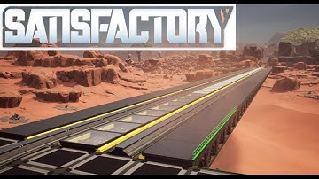 Building A Train Bridge That Will Go Trough The Titan Forest (Satisfactory Live)