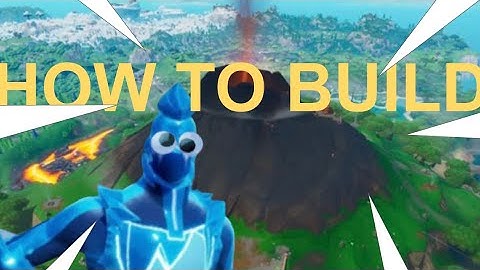 HOW to BUILD a VOLCANO in FORTNITE CREATIVE MODE!