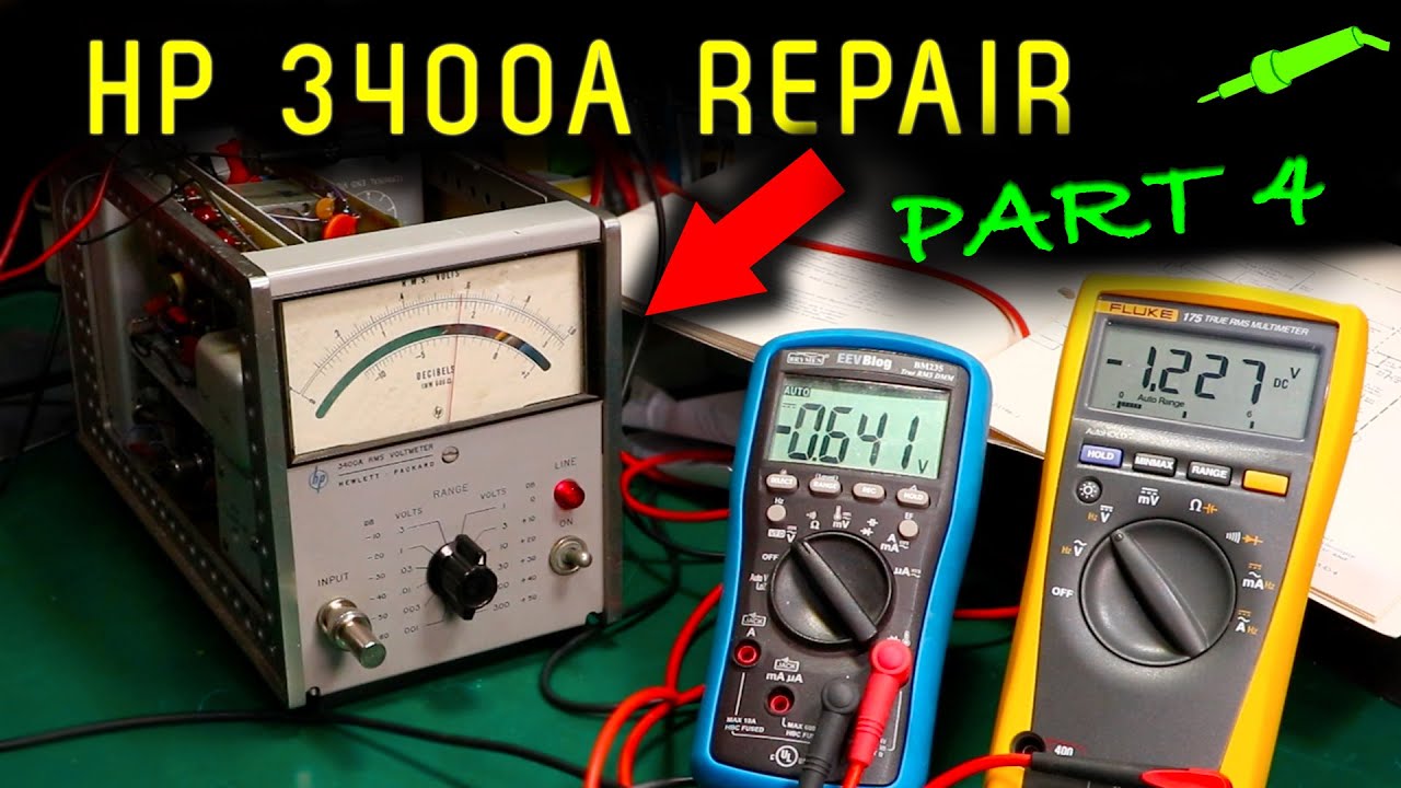 🔴 HP 3400A RMS Voltmeter Repair Part 4 No.1117 YouTube