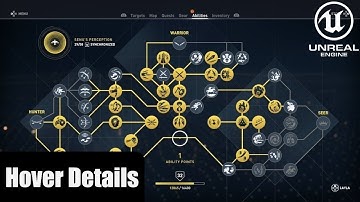 Unreal Engine 5 - Skill Tree System Part 4 - Skill Details Hover Functionality