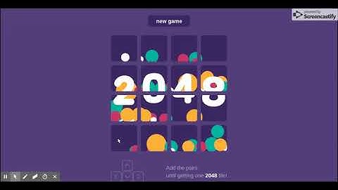 Beating Animated 2048 clip