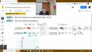 Go Math 8 8.3 Solving Systems of Equations by Elimination Example 1B