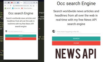 How to create a search engine to search for news  - News API | using Jquery
