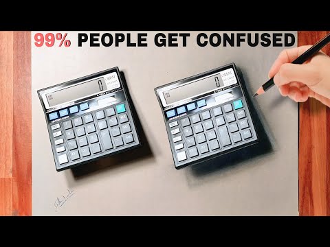 Real Calculator vs Drawing 99% People Get Confused After Seeing My Art!