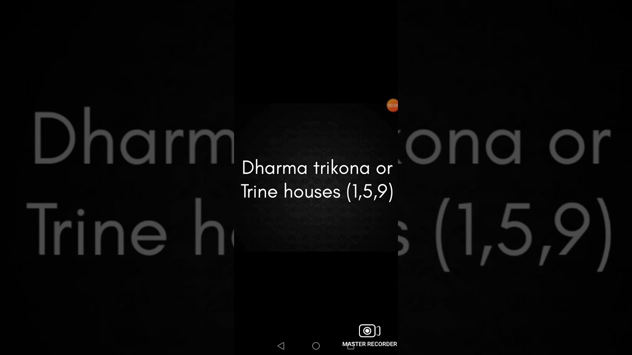 Dharma trikona or Trine houses or 1,5,9 houses in vedic astrology YouTube