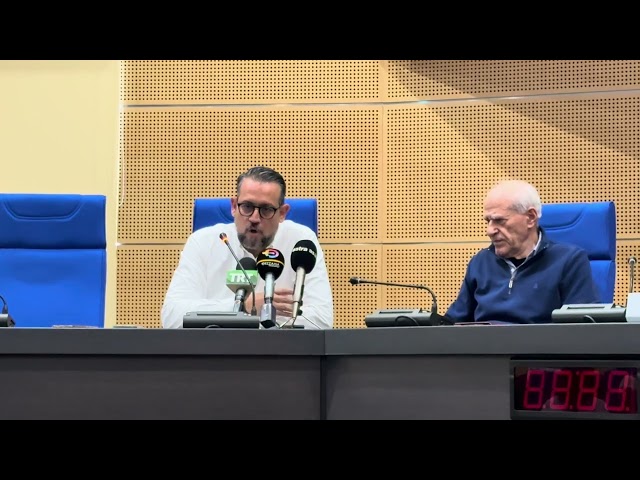Ντογκούλης Δημ. στη συνέντευξη Τύπου για έργα διαχείρισης των υδάτων