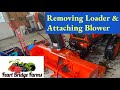 Kioti CK2610 Removing Loader and Attaching Front Mount Snowblower