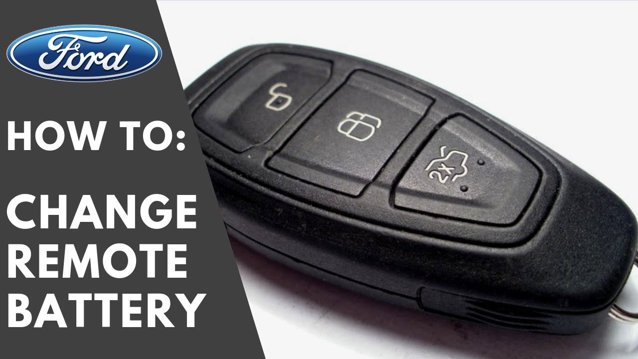 How to: Ford radio remote key (Oval) - change battery