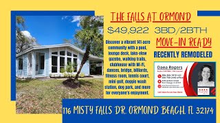SOLD 3bd/2bth Manufactured Home - The Falls at Ormond - Ormond Beach - $49,922 -- New Roof