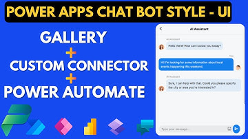 Building a Chatbot UI in Power Apps with Gallery and Power Automate