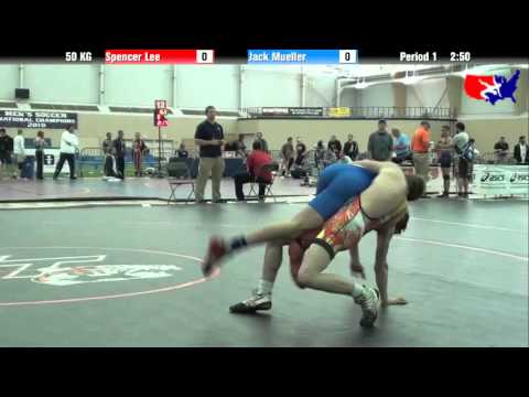 Spencer Lee vs. Jack Mueller at 2013 FILA Cadet Nationals - FS