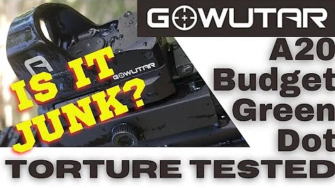 Gowutar A20 Budget Red Dot (Green Dot) Review & Torture Test: Featuring Palmetto State Armory PA-9