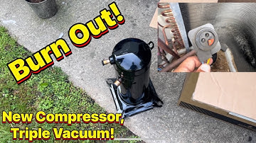 Compressor Replacement!  Using Triple Vacuum Evacuation!