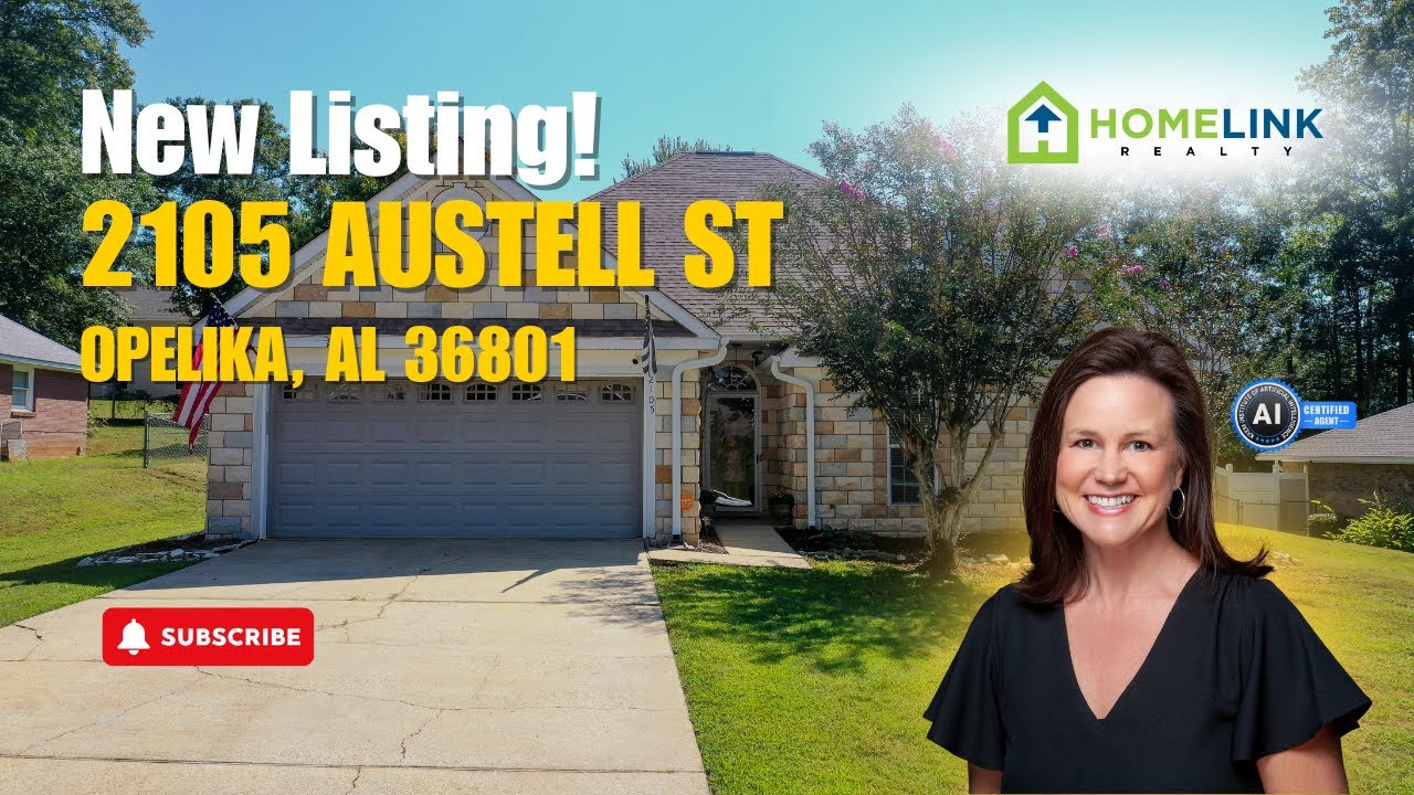 $300K Opelika AL Home for Sale | 4 Bed, 2 Bath, 1,732 SqFt | 2105 Austell St 