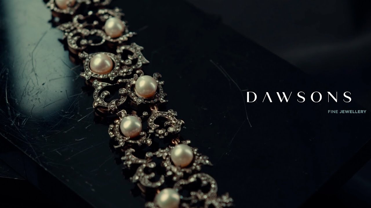 A Victorian Natural Saltwater Pearl and Rose Cut Diamond Bracelet | Dawsons Fine Jewellery