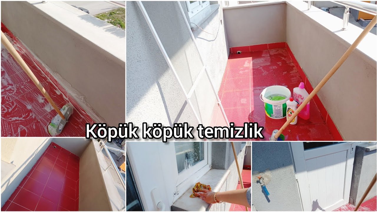 Bahar temizliği, Foşur Foşur balkon temizliği, detaylı balkon ve cam temizliği, sessiz vlog