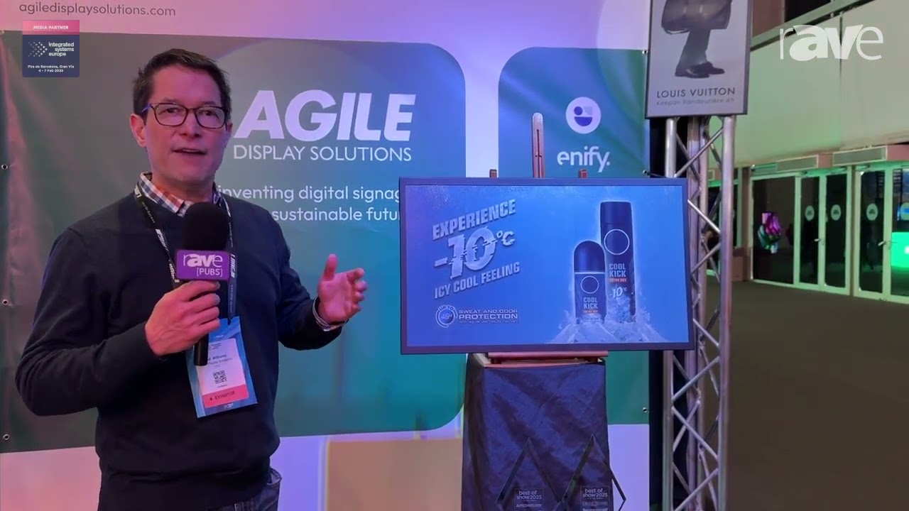 ISE 2025: Agile Display Shows EPD32-FD 32" Cloud-Based Forever Display, No Electricity Needed