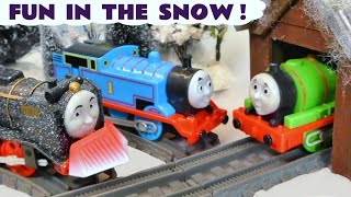 Percy get&#39;s help from Thomas and his Friends in the Snow