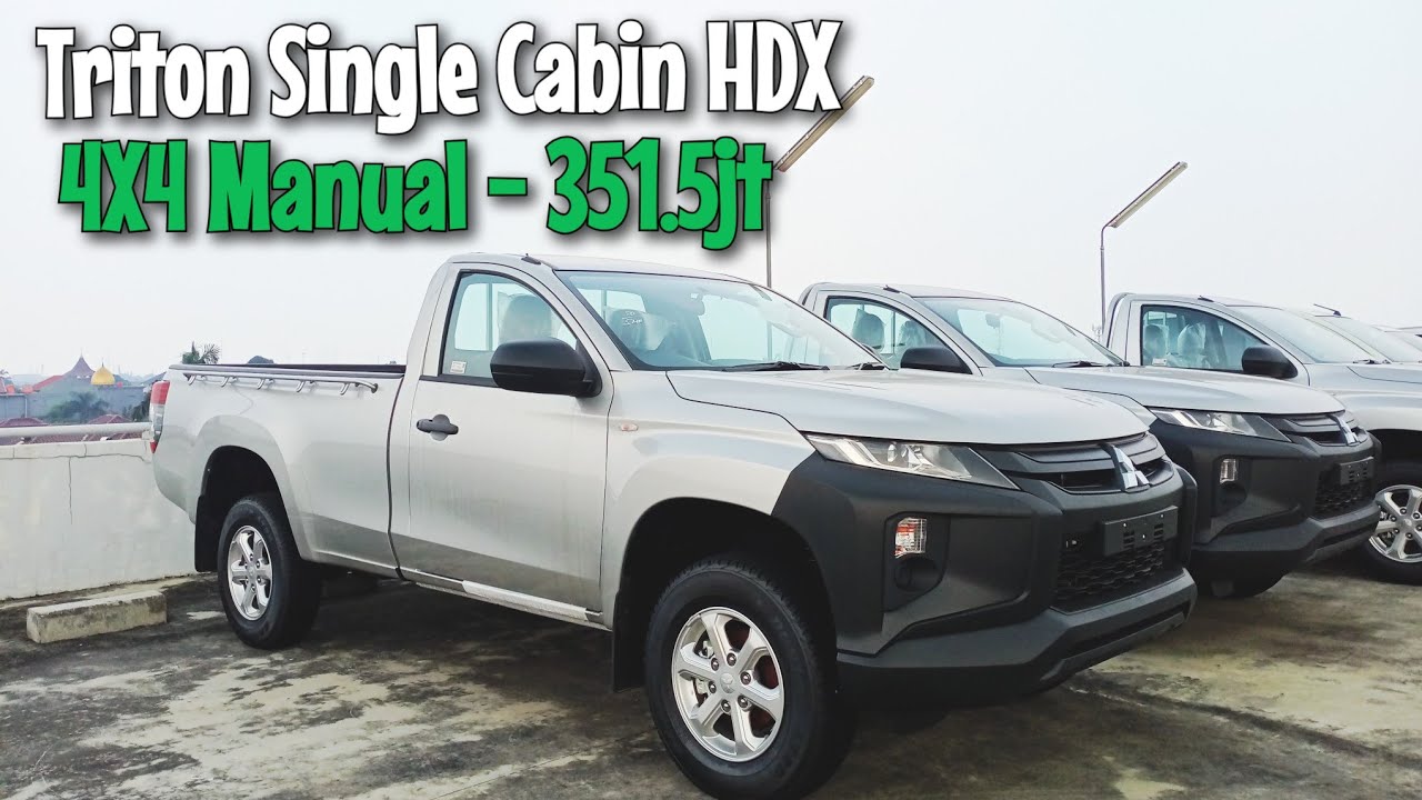 Mitsubishi Triton Single Cabin HDX 4X4 Manual Silver Tahun 2021 - in depth tour Indonesia