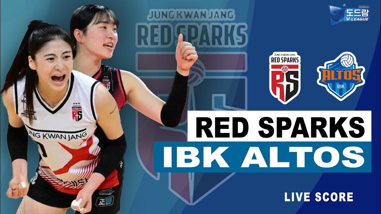 🔴LIVE VOLI KOREA RED SPARKS VS IBK ALTOS