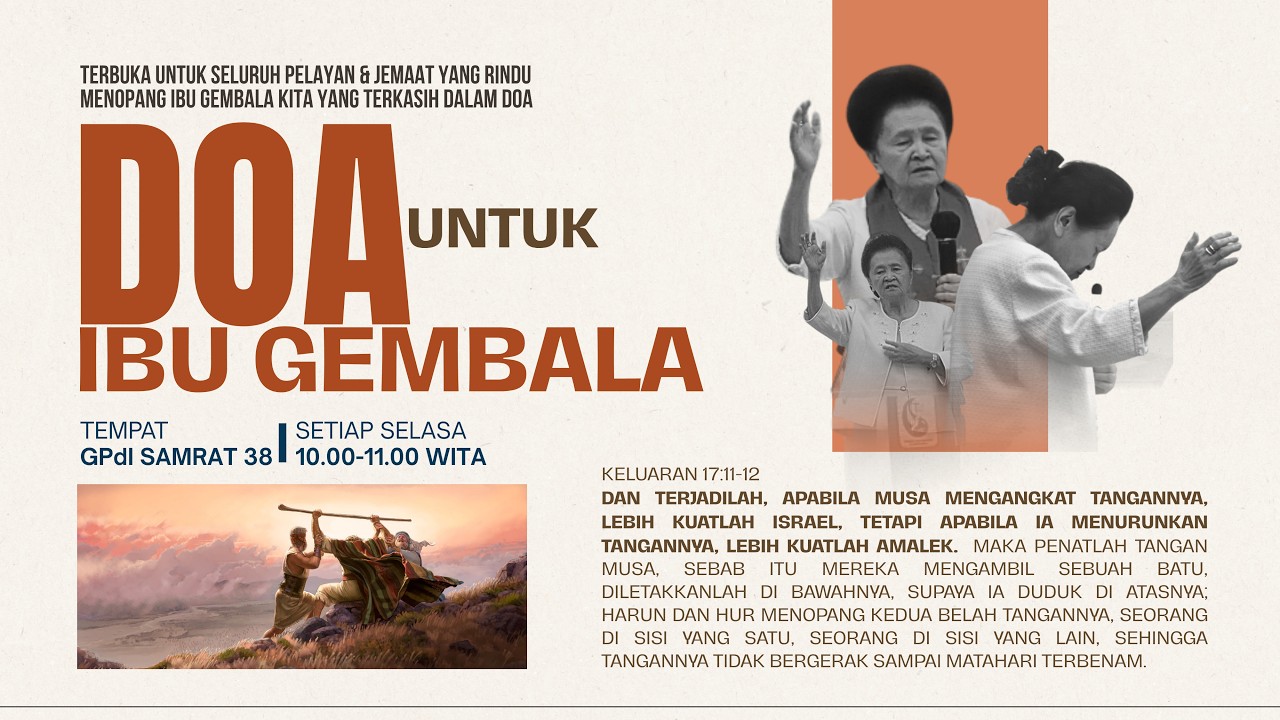 DOA UNTUK IBU GEMBALA - GPdI KOTA MANADO, SELASA 3 MARET 2026