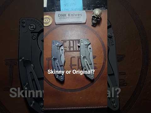 Carrying two very different versions of the same knife to see which I like better.