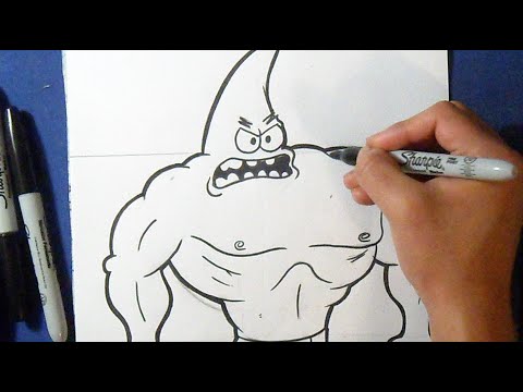 Como desenhar o Patrick estrela Mandrake passo a passo #desenho  #tutorialdedesenho 