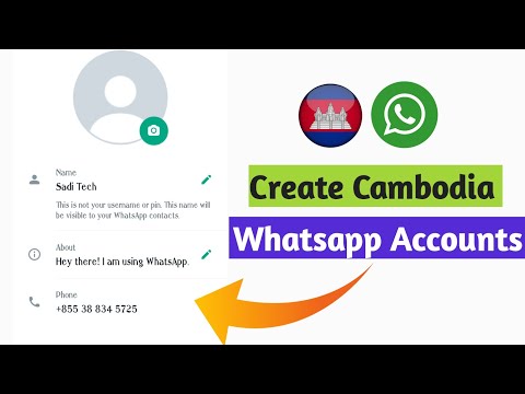 How to create free Cambodia whatsapp accounts in 2022 || Get unlimited fake whatsapp accounts