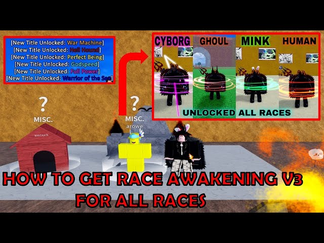 Unlocked All Races V1 V 2 And V3 ( Human & Fish & Sky & Mink