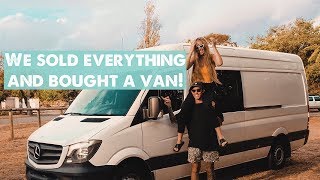 WE BOUGHT A SPRINTER VAN! | Van Conversion Intro + Stripping and Windows
