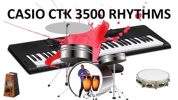 CASIO CTK 3500 RHYTHMS DEMO #casio