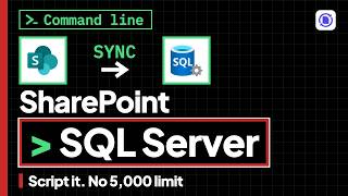 Sync SharePoint List to SQL Server from the CLI | SPSync