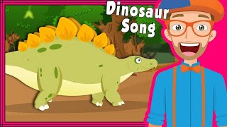 Video thumbnail of "Blippi Dinosaurs Song | Dinosaurs Cartoons for Children - Videos educationals Preschooler2019"