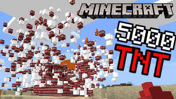 What Blowing Up 5000 TNT Looks Like In Minecraft! (5000 Subscriber Special)