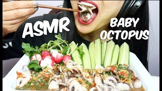 ASMR WHOLE BABY OCTOPUS (EATING SOUNDS) NO TALKING | SAS-ASMR