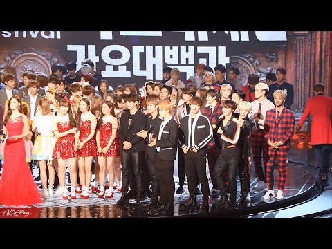 151231 가요대제전 Gayo Daejejeon - countdown & Jungkook's speech - 방탄소년단 BTS VIXX SHINee INFINITE B1A4