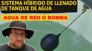 Llenado de tanque de agua usando Bomba y Agua de Red según haya buena o mala presión.