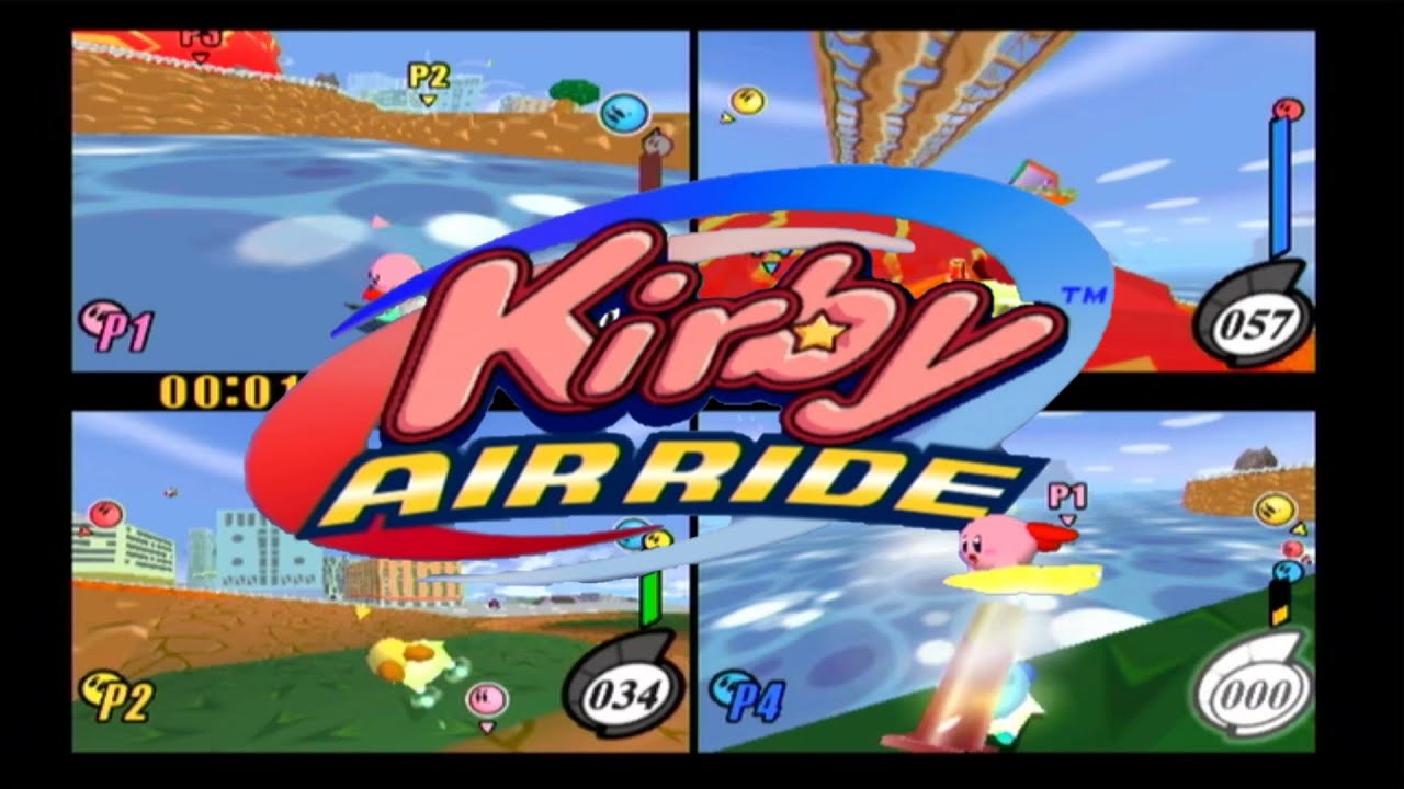 Kirby Air Ride City Trial 4Player Gameplay YouTube