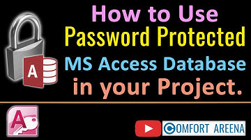 How to Use a Password Protected MS Access DB in VB.Net / C# Project