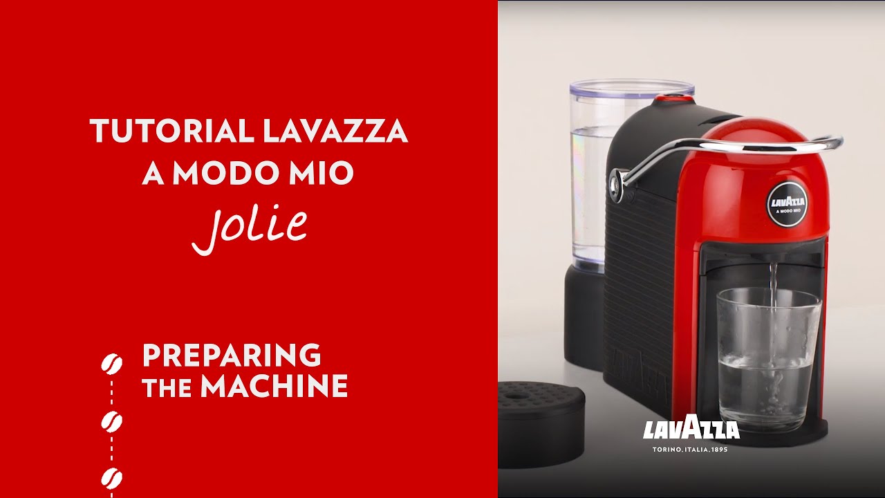 Lavazza A Modo Mio Jolie - Tutorial preparing the machine