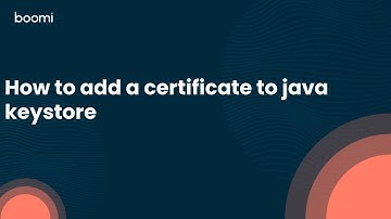 How to add a certificate to java keystore