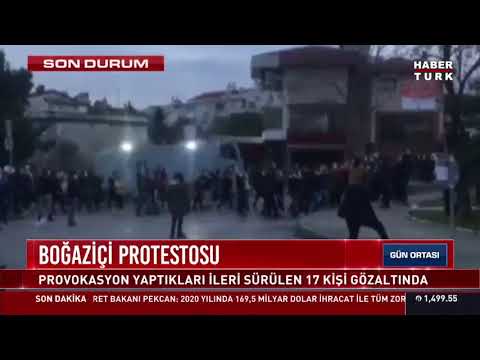 Boğaziçi'nde rektör protestosu, 17 kişi gözaltında