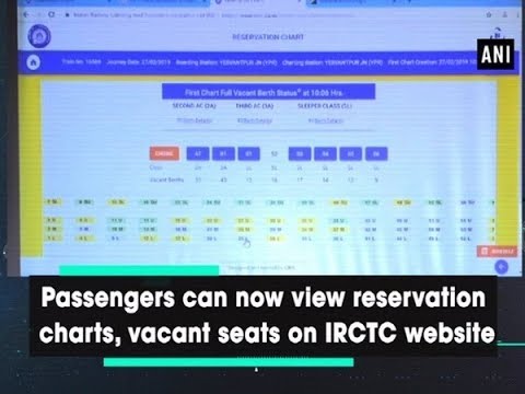 Train Reservation Chart List Online