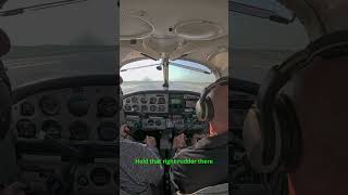 Student Pilot Crosswind Takeoff