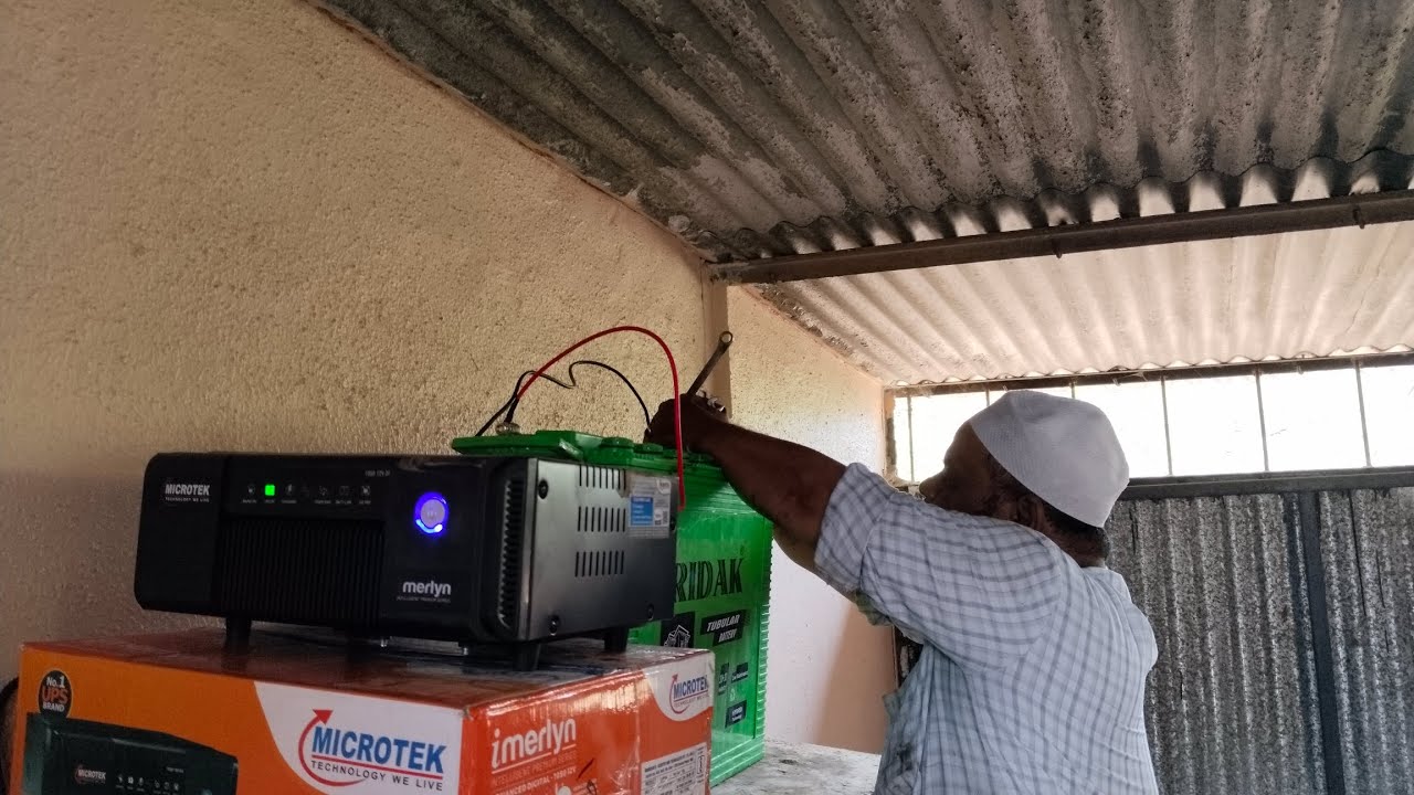Install Microtek Inverter new Microtek imerlyn inverter and ridak battery installation 🛠️ - YouTube