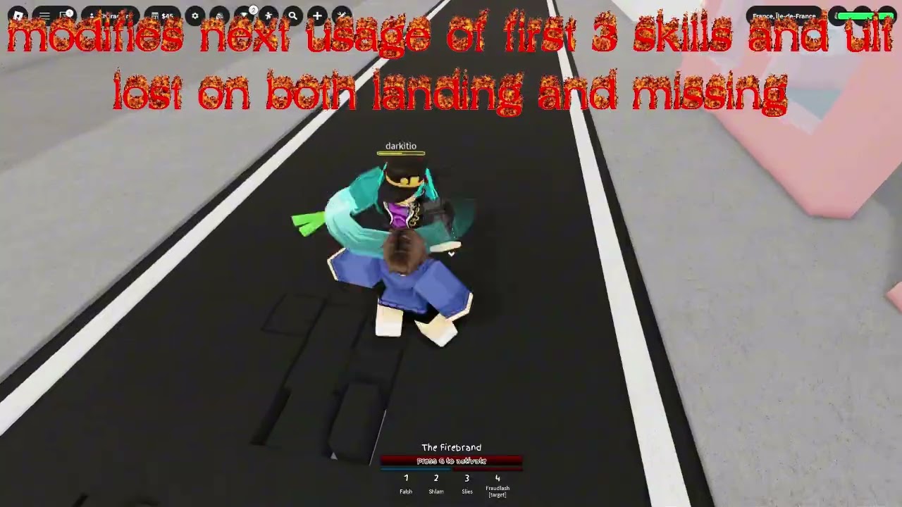 JJS skill builder Faux Firebrand moveset