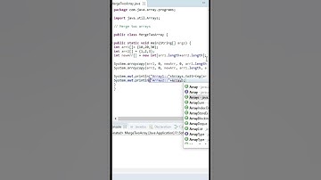 Merge Two Arrays in java | Merge two arrays 🤔🤔👉#shorts #youtubeshorts #JavaTCoding