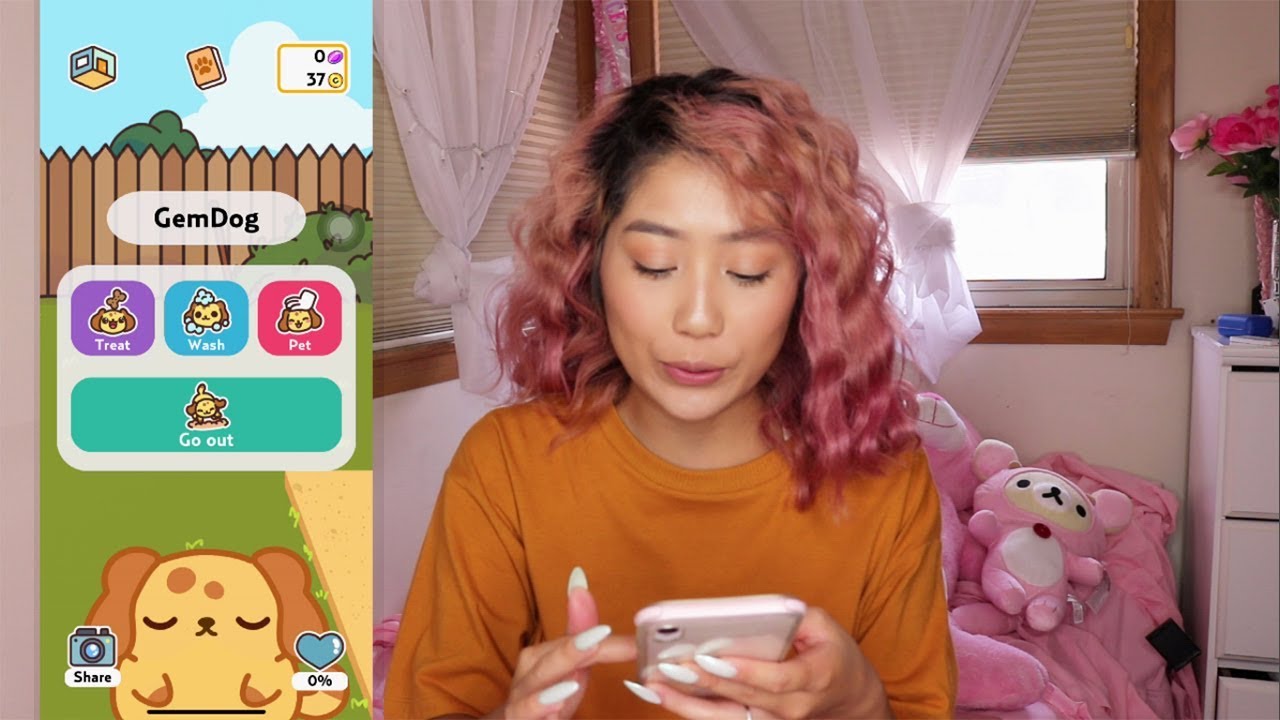 Playing cute games on my iphone YouTube